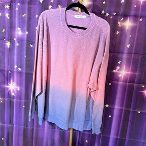 Moon Ryder - Ombre Cozy Cord Sweatshirt - Pink, Purple Ombre - L